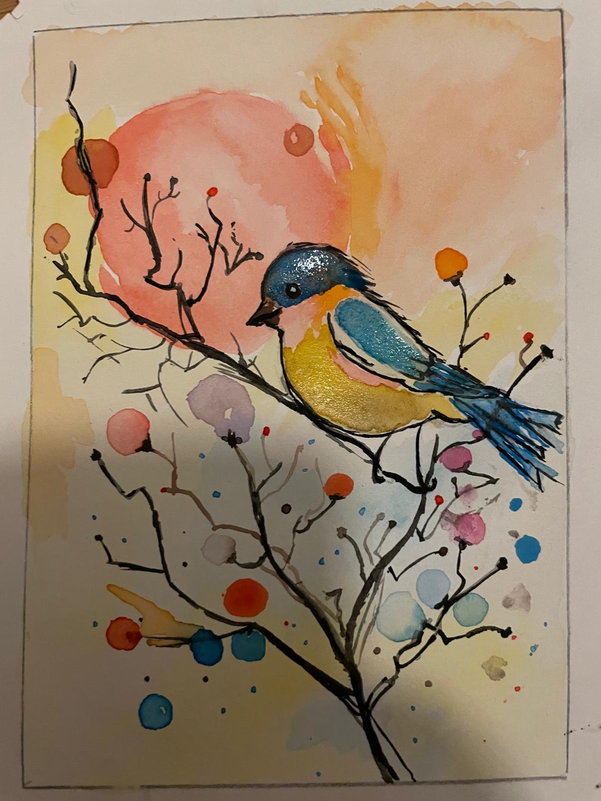 L'oiseau n'a jamais peur que la branche casse